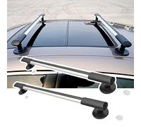 JSSSLC Portapacchi Regolabile Universale, Traversa Magnetica per Auto, Portapacchi Rimovibile, Asta in Alluminio Aeronautico + ABS, Carico 150 kg,98-113cm