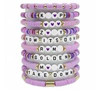 JSTHHTT 10 Pezzi Braccialetti K-pop, Braccialetti Amicizia, Bracciali Personalizzati, Accessori K-pop per Donne Ragazze, Regali per compleanno Natale