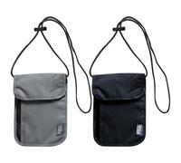 JSTHHTT 2 Pcs Porta Documenti Viaggio, Portadocumenti Borsello da Viaggio con Blocco RFID, Pratico Portadocumenti da Collo per Soldi e Passaporto, porta passaporto da collo, Ideale per Viaggiare
