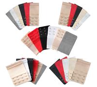 JSTHHTT 28 Pezzi Estensione Reggiseno Allunga Reggiseno 2/3/4 Ganci Prolunga Reggiseno Accessori Regolabile Antiscivolo, Ganci Reggiseno Prolunga per Reggiseno da Donna, Cinghia di Estensione