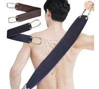 JSTHHTT 2Pcs Scrubber per la Schiena, Spazzola Posteriore Doccia Massaggio Della Schiena, Spazzola Doccia Schiena, Scrubber Schiena Doccia Esfoliante Sul Retro per Doccia e Bagno(Blu navy, Marrone)