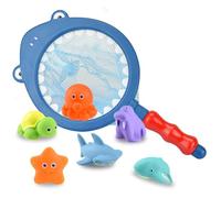 JSTHHTT 7 Pezzi Giocattoli da Bagno, Giochi Bagnetto, Bagnetto Animali Giocattolo, Giochi da Bagno Galleggianti, Giochi per Bagnetto, Bagnetto con Animale da Oceano