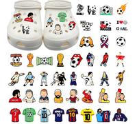 JSTHHTT 72PCS Ciondoli per Scarpe Digitali Decorativi, Accessori da Calcio per Ragazze Donne Ragazzi Adulti - per Feste di Compleanno Bomboniere