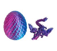 JSTHHTT Uovo Di Drago Stampato In 3D Con Drago, Giocattolo Misterioso Di Drago Di Cristallo Sorpresa In Uovo, 3d Fidget Toys, Regali Di Pasqua, Giocattoli Da Scrivania, Decorazione Per Ufficio,La Casa