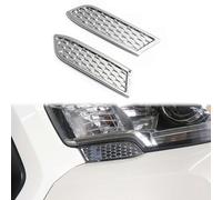 JSTOTRIM Front Bumper Chrome Headlight Honeycomb Style Cover Trims for 2016 2017 2018 2019 2020 2021 2022 2023 Toyota Tacoma Accessories