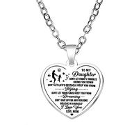 Jstud Collana con targhetta per cani con scritta in inglese "To My Son di Dad Mom Never Forget How Much I Love You", regalo di compleanno o di Natale, 34X33MM, Acciaio inossidabile, Nessuna pietra
