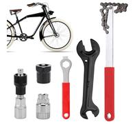 JSUOEO Set di 6 pezzi per bicicletta con estrattore a manovella, estrattore corona dentata, chiave per MTB, bici da strada