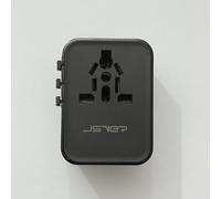 JSVER Adattatore da Viaggio Universale Spina Da Viaggio con 2 USB C e 1 Porta USB-A Adattatore Universale Adattatore Presa Internazionale per Inghilterra, Stati Uniti, Singapore, Thailandia, Australia