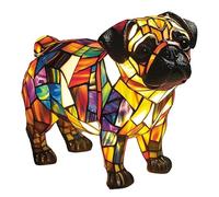 JSvsza Lampade LED a Forma di Carlino & Bulldog Francese - Luce Notturna da Tavolo Maltese con Luce Calda Ambientale, Decorazione per la casa con Animali Vintage, Pug