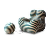 JSWHYBD Divano Letto Pigro Pavimento Poltrona for Il Tempo Libero con Poggiapiedi Creativo in Ortensia Si Adatta al Corpo Umano E Ha Memory Foam Adatto for Soggiorno(Green Yellow,Small)