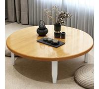 JSWHYBD Tavolino Basso Pieghevole da Terra Giapponese, Tavolini da caffè Pieghevoli in Legno per Soggiorno, Camera da Letto, Balcone, Tatami, Opzioni Multi-Formato e Colore H 60cm/23.6in