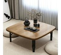 JSWHYBD Tavolino Basso Pieghevole da Terra Giapponese, Tavolini da caffè Pieghevoli in Legno per Soggiorno, Camera da Letto, Balcone, Tatami, Opzioni Multi-Formato e Colore D 70cm/27.6in