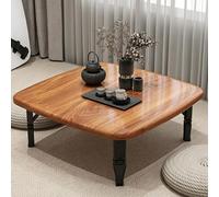 JSWHYBD Tavolino Basso Pieghevole da Terra Giapponese, Tavolini da caffè Pieghevoli in Legno per Soggiorno, Camera da Letto, Balcone, Tatami, Opzioni Multi-Formato e Colore E 70cm/27.6in