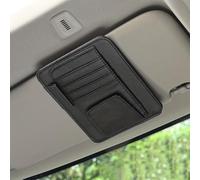 JSYDMA 2pcs Organizer da Sole per Auto,Compatibile con BMW 1 2 3 4 5 Series F34 F33 F36 F10 F11 X1 X3 X4 X5 F15 F25 F26, Accessori per Auto,Black