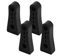 JSYDMA Ammortizzatore Acustico della Serratura della Porta dell'auto 4PCS,Compatibile con Smart 451 Brabus Smart 453, Ammortizzatore della Porta dell'auto,1-Black