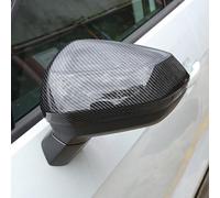 JSYDMA Calotta Specchietto Retrovisore per Audi Q2 e-Tron 2019-2024, Auto Specchio Laterale Coperture Protezione dello Specchio Parti, C-Carbon Fiber