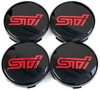 JSYJCF 4 PCS Coprimozzo Ruota per Subaru 60mm, Centro Tappo Trim Emblema, Protezione dalla Ruggine Antipolvere per Ruote Accessorio Decorativo