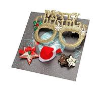 JSZDFSV Set di forcine per capelli per feste di Natale con montatura per capelli, accessori per feste di famiglia