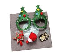 JSZDFSV Set di forcine per capelli per feste di Natale con montatura per capelli, accessori per feste di famiglia