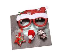 JSZDFSV Set di forcine per capelli per feste di Natale con montatura per capelli, accessori per feste di famiglia