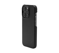 JT Berlin BackCase Kreuzberg - Custodia in vera pelle, compatibile con Apple iPhone 16 Pro, con custodia rigida rigida, compatibile con ricarica wireless (Qi), morbida fodera interna, colore: Nero