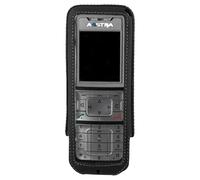 JT Berlin Custodia Protettiva Turnline per Aastra 620D - Nera [Vera Pelle | Clip Girevole per Cintura a 8 Posizioni | Realizzata a Mano in Europa | Pellicola Intelligente] - 12015