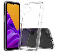 JT Berlin Pankow-Clear Custodia per Samsung Galaxy XCover 6 Pro Custodia trasparente (telaio in TPU che assorbe gli urti, retro antigraffio in vetro acrilico, anti-impronte)