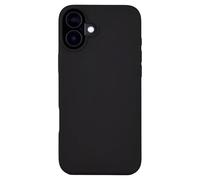 JT Berlin Steglitz Custodia in silicone compatibile con Apple iPhone 16 (ricarica wireless/ricarica magnetica, morbida fodera interna in microfibra) nero