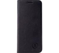 JT Berlin Tegel - Custodia a libro in vera pelle, compatibile con Apple iPhone 13, con funzione di supporto, scomparti per carte di credito, chiusura magnetica, colore: nero