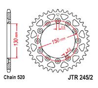 JT CORONA 45 TRASMISSIONE 520 PER HONDA VT250 F2H,H,H2