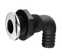 JT-HLM Copertura nera per barca 5/8 '' 90 gradi a forma di L pompa di sentina attraverso lo scafo tubo flessibile raccordo di scarico a gomito