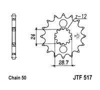 JT Pignone 15 Denti Passo 530 / 517.15 JT Pignoni