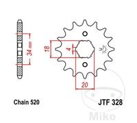JT Pignone 15Z Divisione 520 JT Sprockets JTF328.15