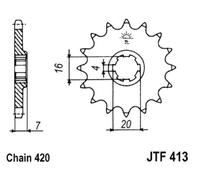 JT Pignone 15Z Passo 420 JT Pignoni JTF413.15