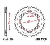 JT SPROCKETS CORONA PIATTO TRASMISSIONE POSTERIORE