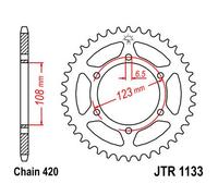 JT SPROCKETS CORONA PIATTO TRASMISSIONE POSTERIORE