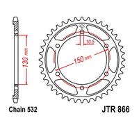 JT SPROCKETS CORONA PIATTO TRASMISSIONE POSTERIORE