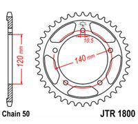 JT SPROCKETS Corona standard in acciaio 1800 - 530
