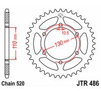 JT SPROCKETS Corona standard in acciaio 486 - 520