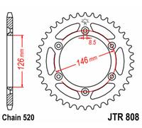 JT SPROCKETS SPROCKET REAR 43T 520 PER SUZUKI RM 125 1984