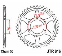 JT SPROCKETS Corona standard in acciaio 816 - 530