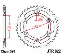 JT SPROCKETS Corona standard in acciaio 822 - 520