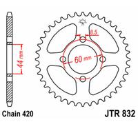 JT SPROCKETS Corona standard in acciaio 832 - 420