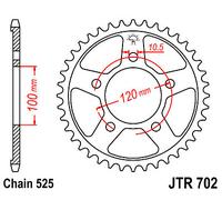 JT SPROCKETS JTR702.43 STEEL REAR SPROCKET APRILIA SL 1000 FALCO 2003