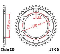 JT SPROCKETS Corona Acciaio Standard - 520