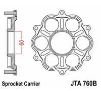 Jt Sprockets Ducati Jta760b Aluminium Rear Sprocket Carrier Argento