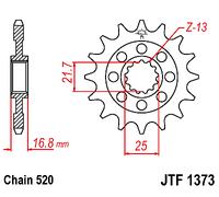 JT SPROCKETS SPROCKET FRONT 15T 520 HONDA X-ADV 750 ABS DCT 2022