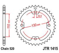 JT SPROCKETS SPROCKET REAR 37T 520 KAWASAKI KFX 450 R 2X4 2011