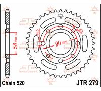 JT SPROCKETS SPROCKET REAR 39T 520 HONDA CD 250 U 1988