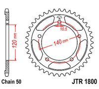 JT SPROCKETS SPROCKET REAR 47T 530 TRIUMPH TIGER 1050 SE ABS 2012